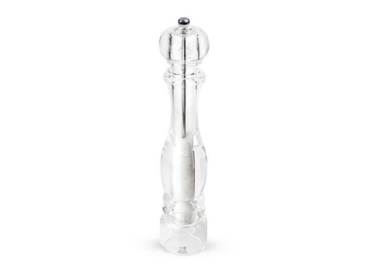 PEUGEOT Salzmühle NANCY 38cm Acryl Transparent Stahlmahlwerk Gewürzmüh Manuell Manuell