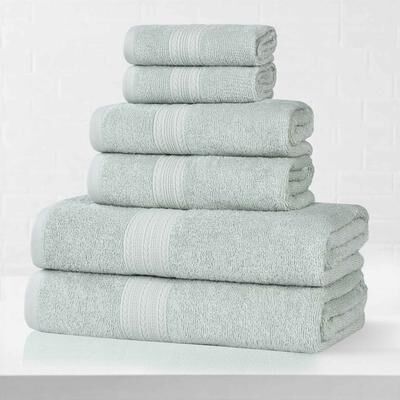 Superior Eco-Friendly Sustainable Cotton 6-Piece Bathroom Towel Set