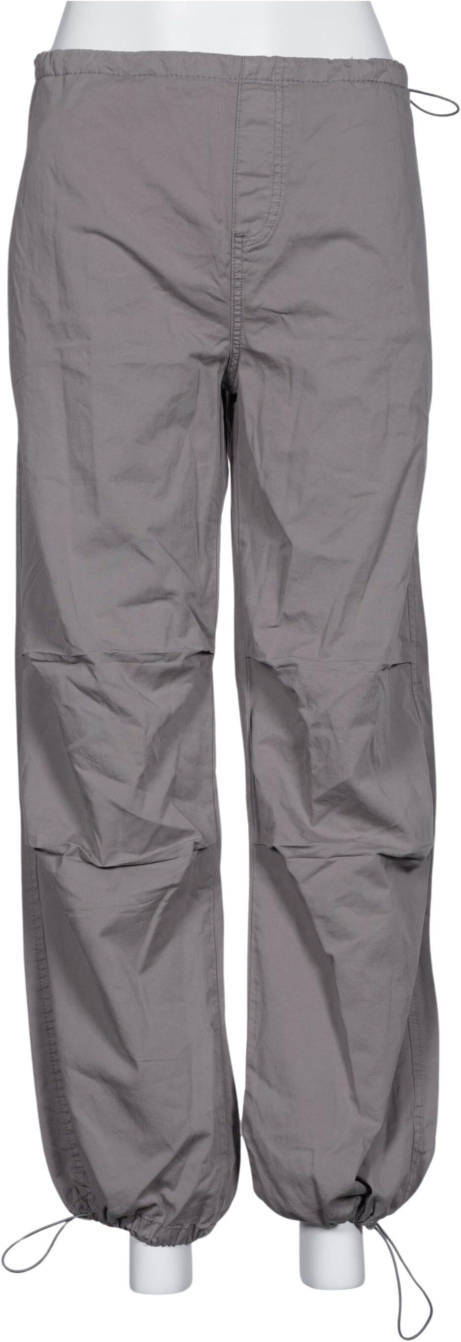 Stradivarius Damen Stoffhose, Grau, Gr. XS, Baumwolle - Second Hand