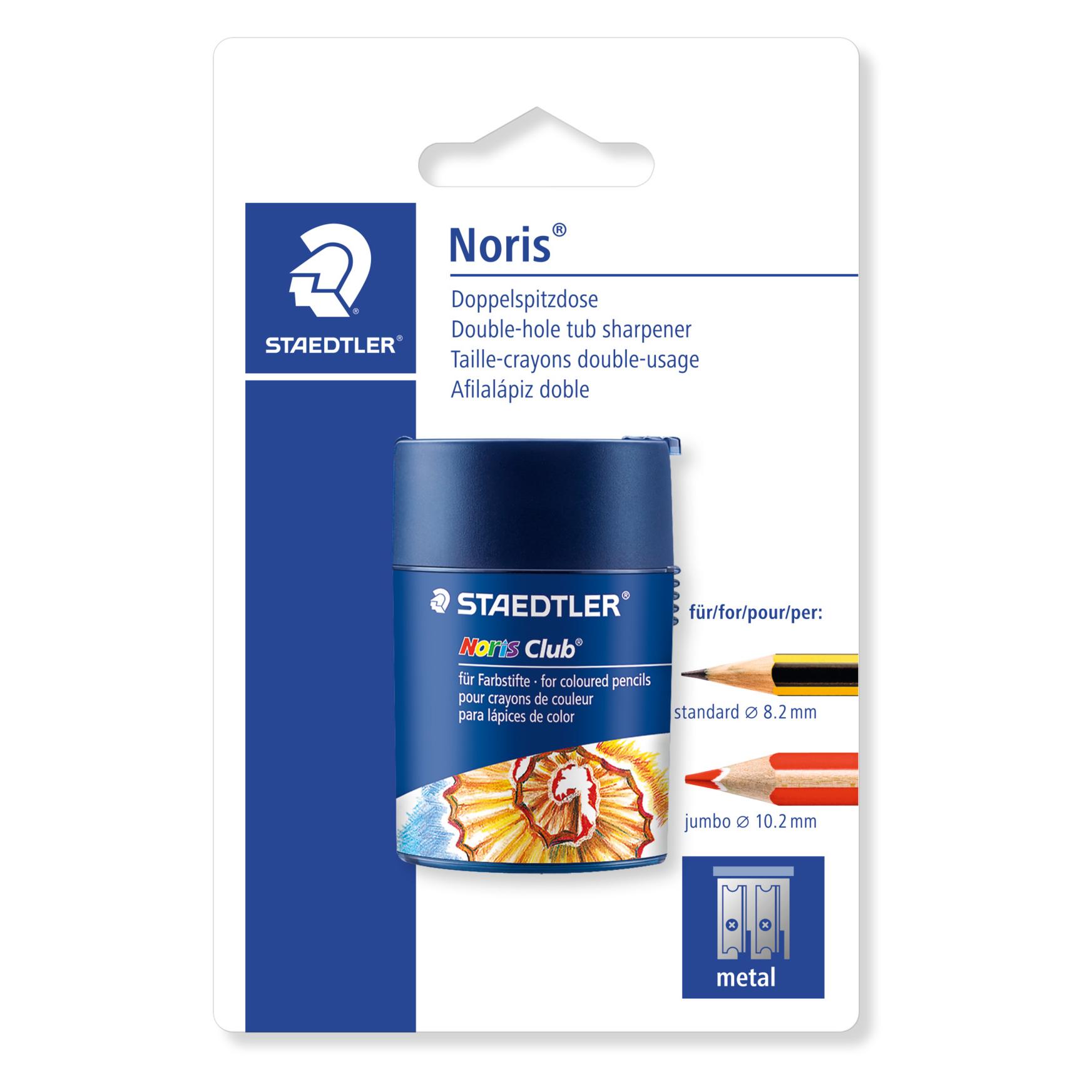Staedtler 512 F Doppelspitzdose Blisterkarte, Noris Club Design (512 002BKD)