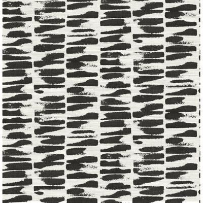A-Street Prints Myrtle Black Abstract Stripe Wallpaper