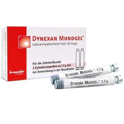 Dynexan Mundgel Zylinderampullen 2x1,7 g Gel