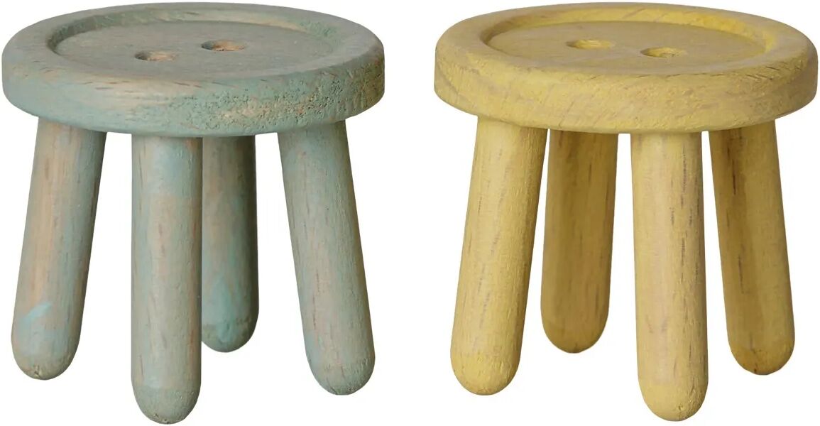 Maileg Ensemble de tabourets Vert Menthe taille unique