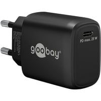 USB-C PD GaN Schnellladegerät 25 Watt schwarz, Power Delivery 3.0