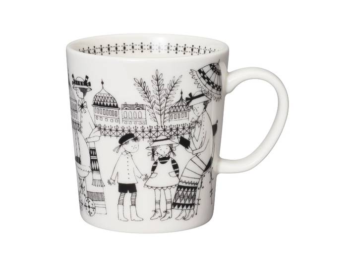 Arabia Mug Emilia 30 cl Noir-blanc