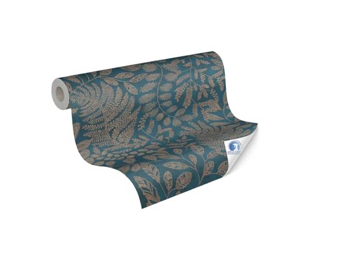 Livingwalls vorgeleimte Dschungeltapete – Blau – 0,53 x 10,05 m DESIGNDROP