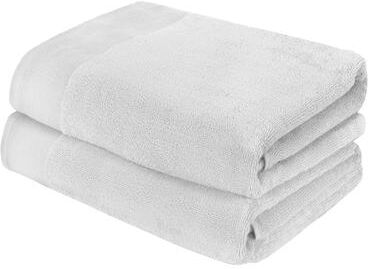 "Fabstyles Camelot Bath Towel 600 GSM Zero-Twist Cotton Set of 2 - 27""x52"""