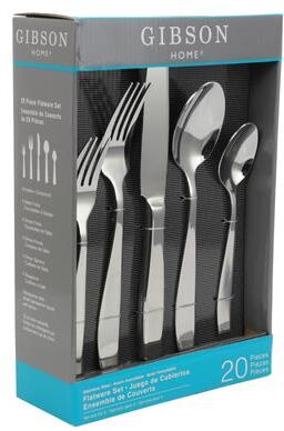 Gibson Castleford 20 Peice Flatware Set