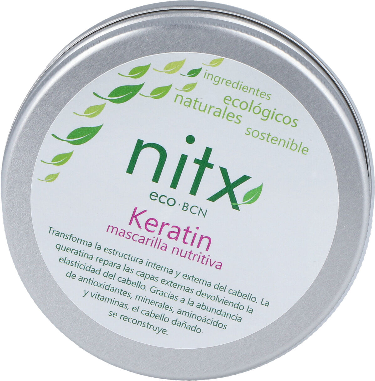 Nitx keratin mascarilla capilar nutritiva 100ml.