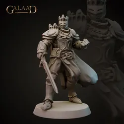 King Armor Knight von Galaad Miniatures aus Knights Release - Modular Heads