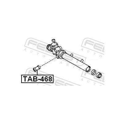 FEBEST Lagerung, Lenkgetriebe tab468 für TOYOTA