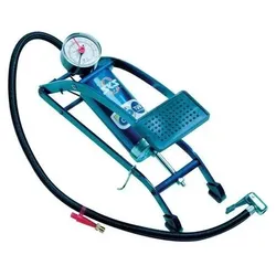 Fußluftpumpe 5bar Einzelzylinder m.Manometer