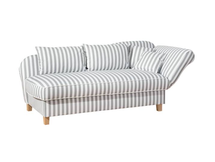 Tchibo - Recamiere »Saturn« mit Stauraum - 197x88x82cm - hellgrau -