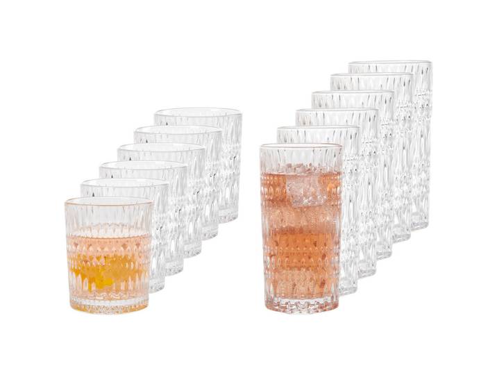 Nachtmann Gläserset, Transparent, Glas, 12-teilig, Made in Germany, Glas, Gläser-Sets