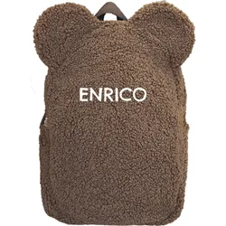 Kinderrucksack personalisierbar im Design "Teddyrucksack Braun" in verschiedenen Farben