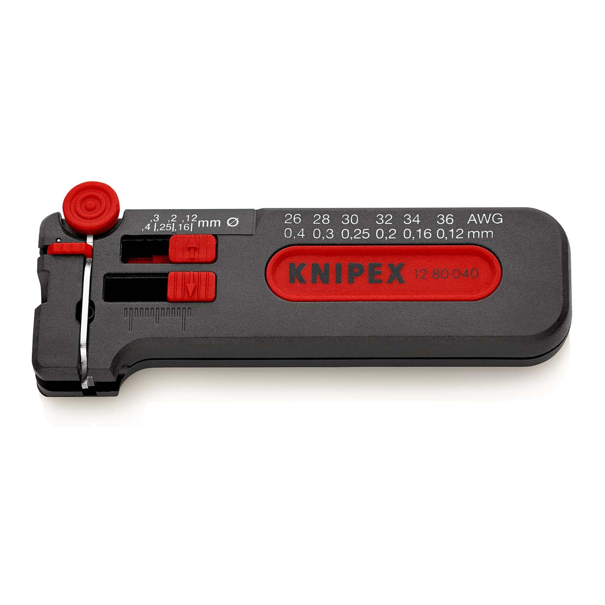 KNIPEX 12 80 040 SB Mini-Abisolierwerkzeug 100 mm)