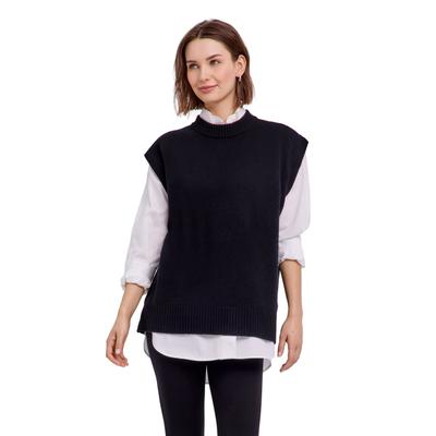 Pullunder FALKE "FALKE Pullunder", Damen, Gr. XS, schwarz (schwarz (3000)), Pullover Pullunder