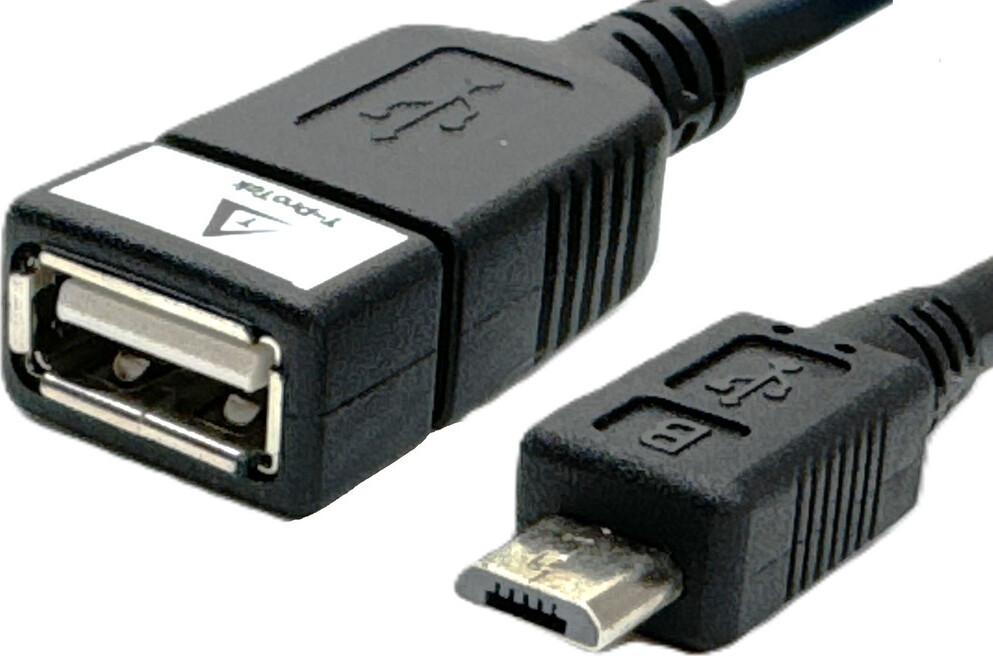 T-ProTek OTG Micro-USB kabeladapter voor gegevensoverdracht, compatibel met HTC Rhyme, Titan en Radar