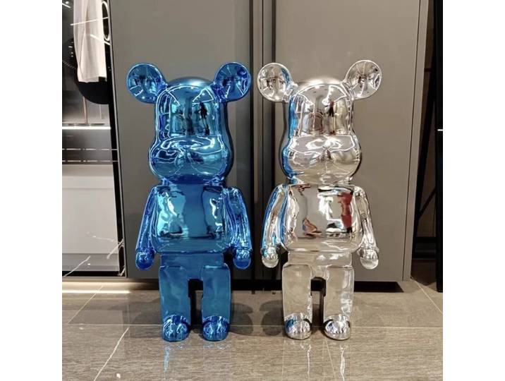 Figurine d'ours plaqué 50/80cm, gros animaux, Sculpture, décoration de luxe pour salon, bureau, maison, accessoires