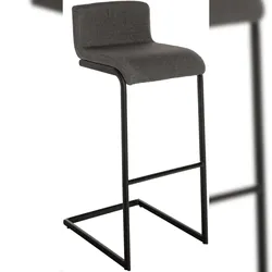 CLP Barhocker port Schwarz dunkelgrau/Stoff