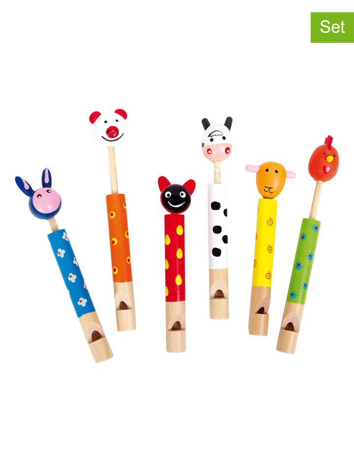 small foot 6er-Set: Flöten-Tiere - ab 3 Jahren - onesize