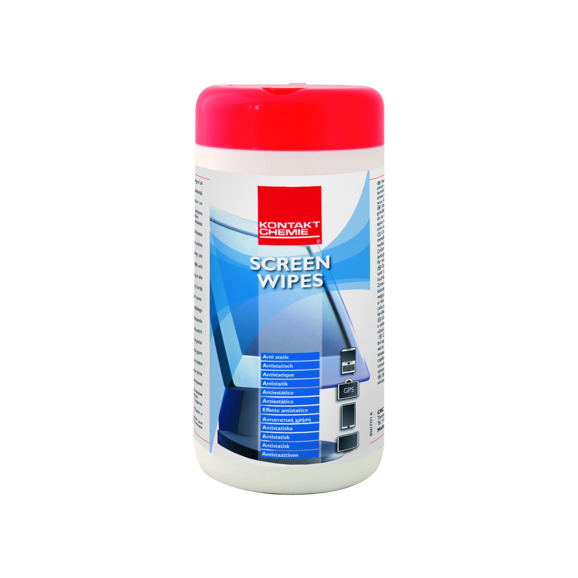 KONTAKT CHEMIE KC Reinigungstuch Screen Wipes 100 Stück Dose ; CRC Industries (31980-AA)