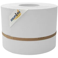 zaun zu® Sichtschutzstreifen PP für Doppelstabmatten Zaunblende Weiß, 35m