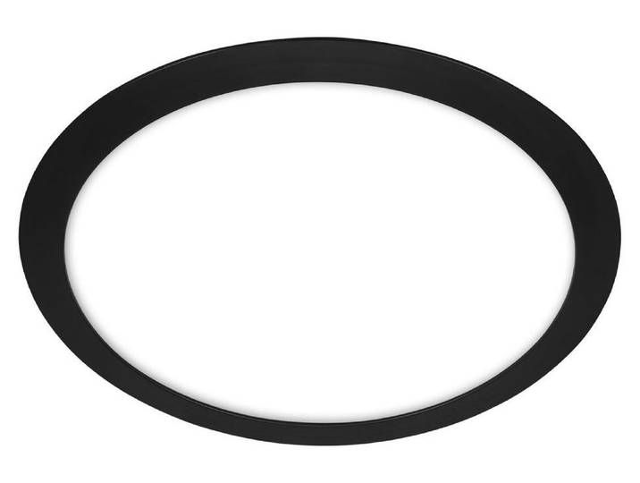 Plafonnier LED\, noir\, IP44\, 1xLED/12W