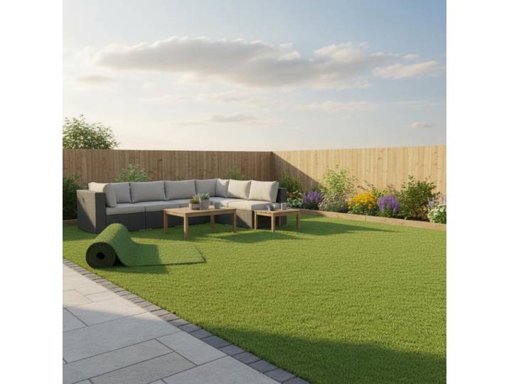 Gazon artificiel 1x15 m 20 mm Résistant aux UV, pelouse artificielle sans entretien pour jardin, tapis de gazon vert dense pour