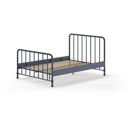 METALLBETT Kay 147x110x207 aus Metall in Blau matt