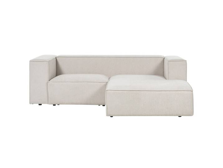 2-SITZER-ECKSOFA hellbeige rechtsseitig Vernon