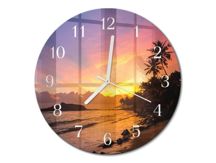 WANDUHR fi30 cm - Sonnenuntergang