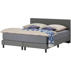 Boxspringbett   ¦ grau ¦ Maße (cm): B: 140 H: 91