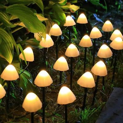 Inspired Finds Solar Mushroom Garden Lights Outdoor Waterproof LED Pathway Decor warm White