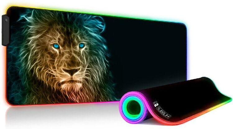 TAPETE GAMING SUBBLIM LED RGB LION