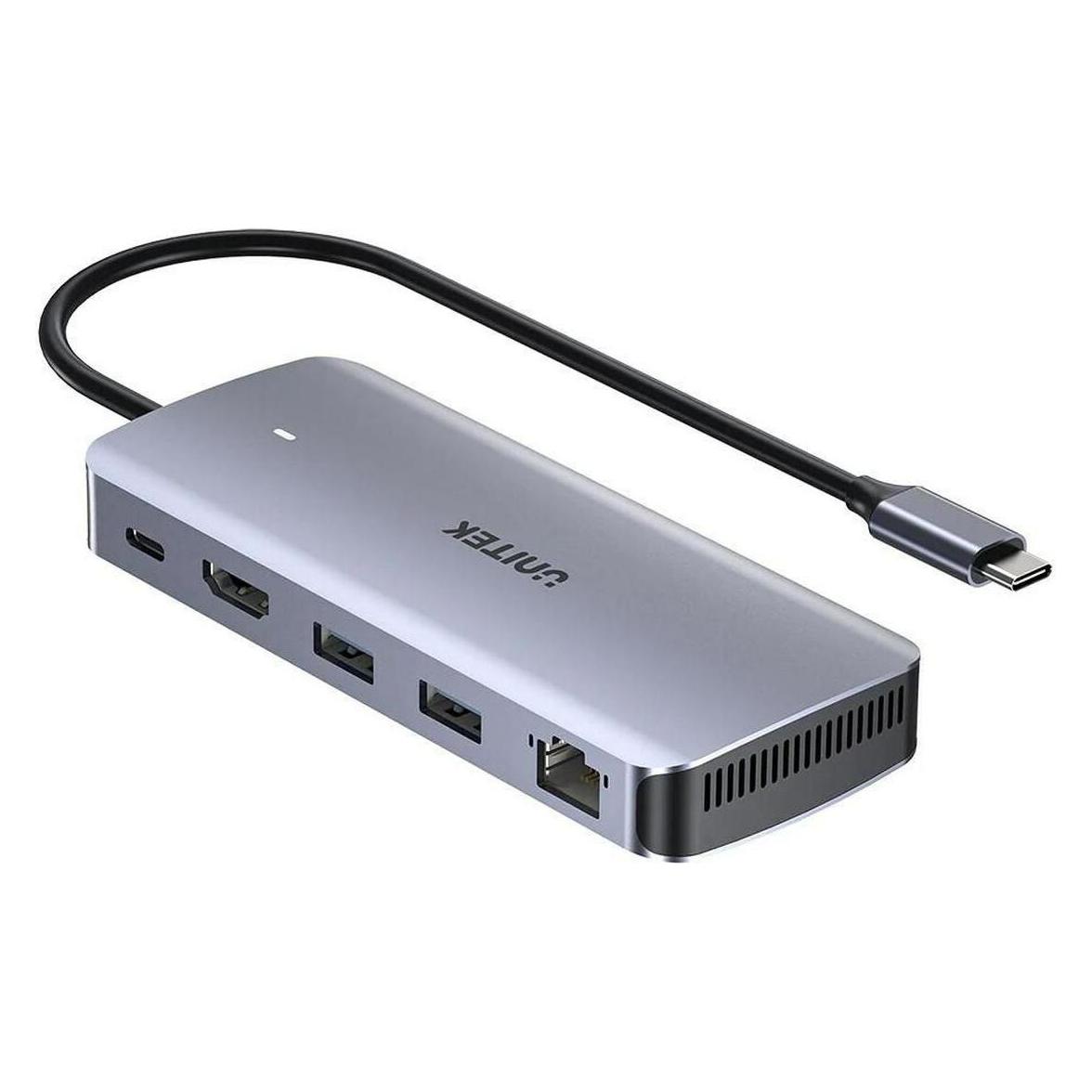 Unitek AKTYWNY HUB USB-C 10GBPS M.2 HDMI PD 100W (USB-C, 5 Ports) (D1120A01)