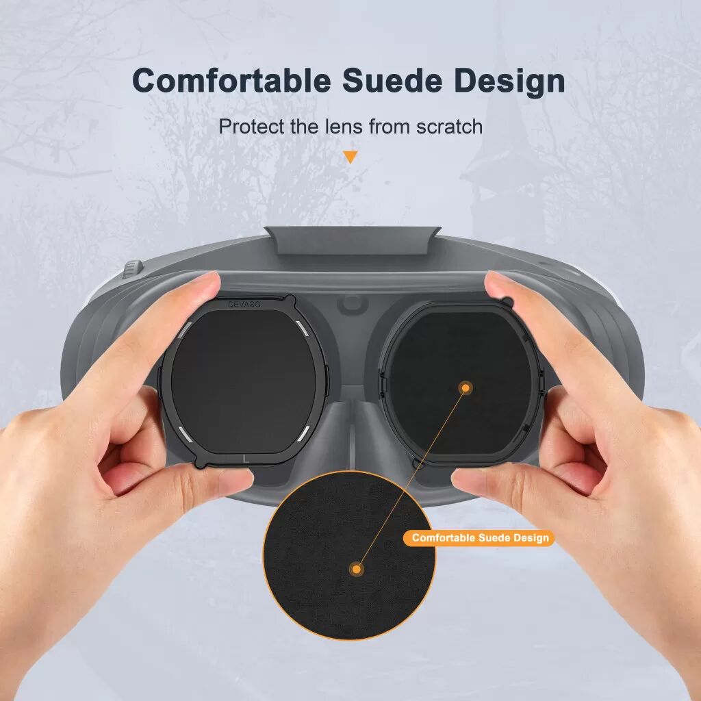 INF DEVASO PS VR2 Objektivschutz mit Schnellverschluss und magnetischer Befestigung