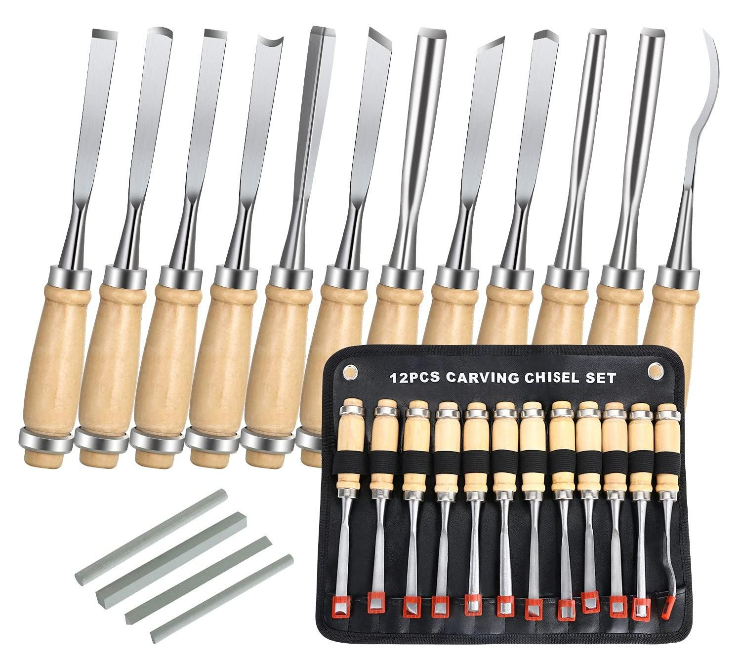 Merkloze Houtbewerkingsgereedschap Set van 12 Stukken