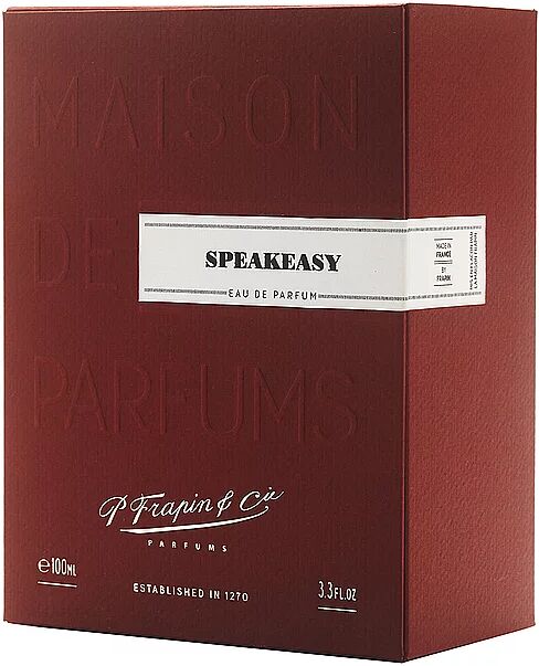 P.FRAPIN&CIE Speakeasy Eau de Parfum 100ml M