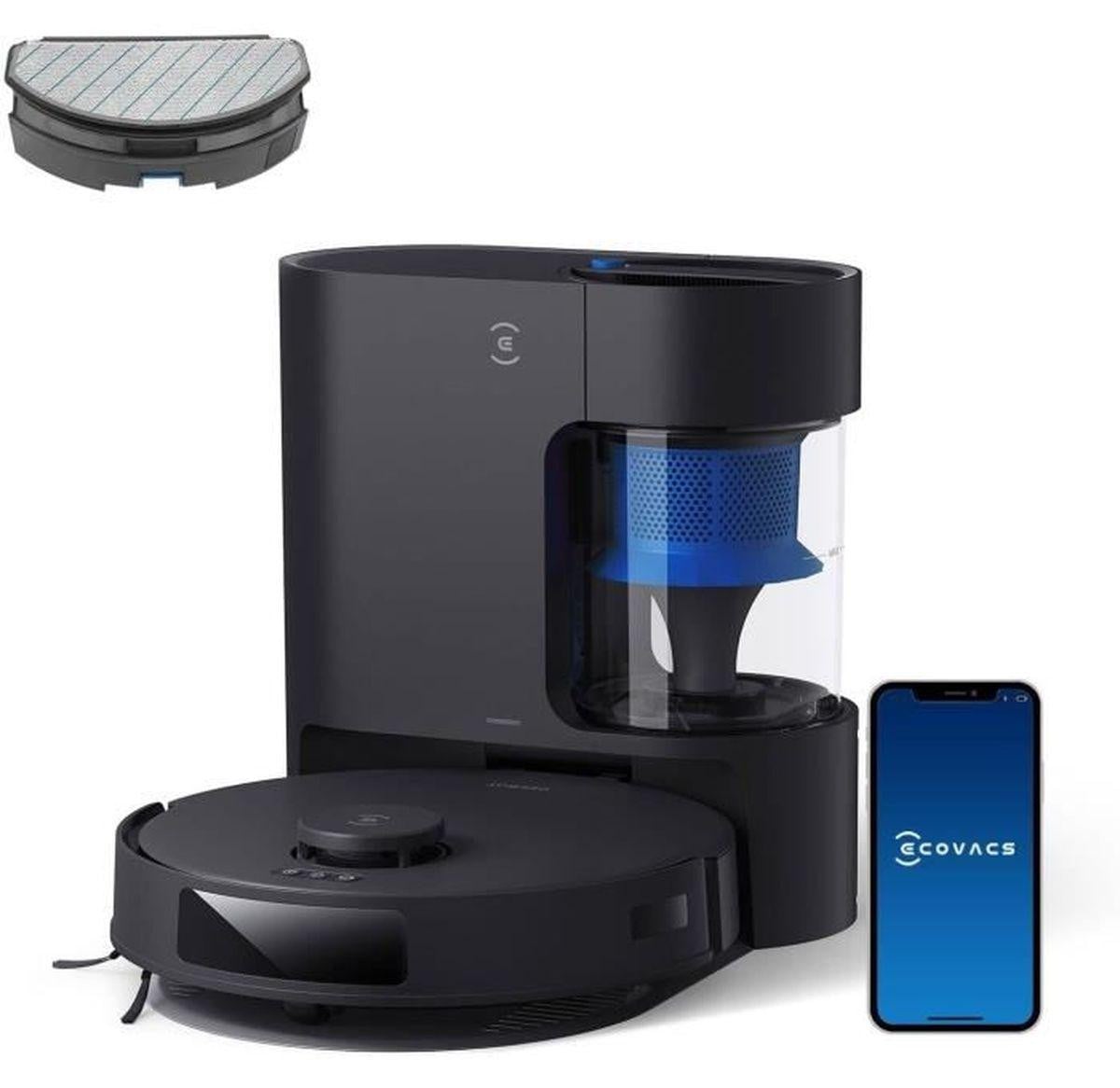 Ecovacs Deebot N20 Pro Plus stofzuigrobot, zwart