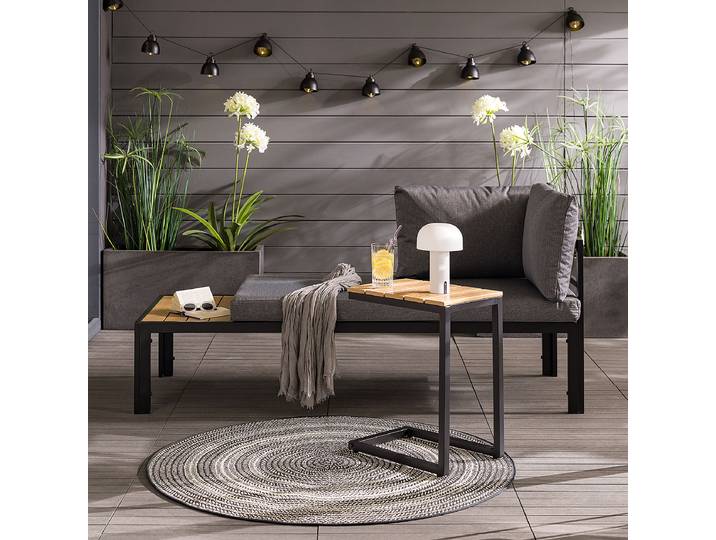 Ensemble lounge Netty - 2 éléments Gris/Anthracite/Marron