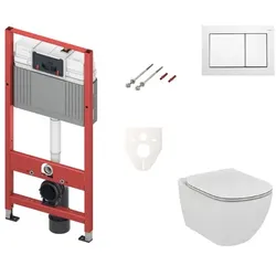 TECE Wand-WC Set für Vorwandmontage + Ideal Standard Tesi WC SIKOTSF0