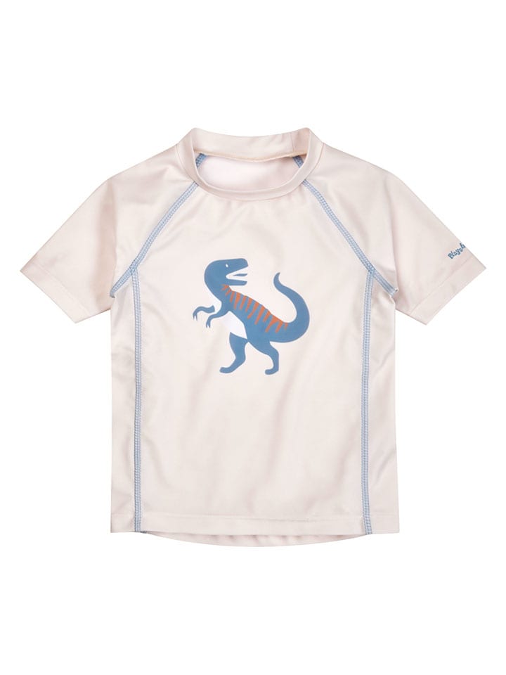 Playshoes Badeshirt "Dino" in Creme - 134/140