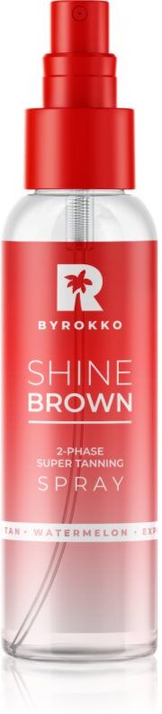 ByRokko Shine Brown Watermelon accélérateur et prolongateur de bronzage en spray 104 ml