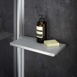 Hüppe Select+ Tablet silber matt - Duschkabine