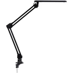 Alco, Tischlampe, LED-Schreibtischleuchte 962 mit Klemme schwarz (420 lm)