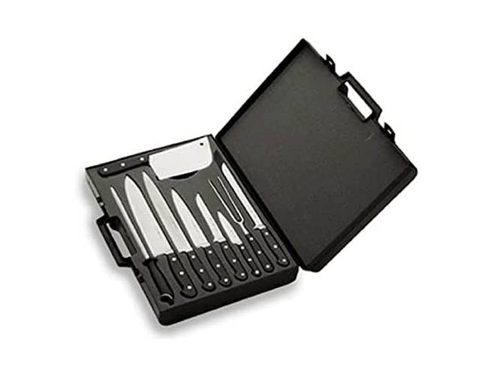 LACOR 39004 9-teilig Messerrolltasche Set Langlebiges Profi-Utensil; entwickelt für optimale Leistung und schnelle, unkomplizierte Reinigung in der Spülmaschine