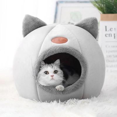 Inspired Finds DreamDen Deep Sleep Winter Cat Cave Bed m 12.99x12.99x12.99in