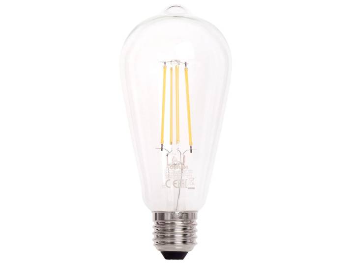 Glühbirne: LED E27 60W, klar, warmweiß