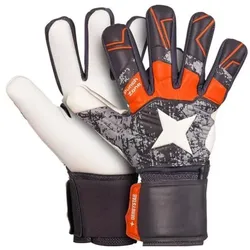 Derbystar Goalie v22 Torwarthandschuhe Kinder - orange/grau - 5